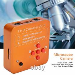 Caméra vidéo de microscope industriel numérique HDMI USB C-Mount Objectif 21MP 1080P 60FPS