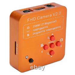 Caméra vidéo de microscope industriel numérique HDMI USB C-Mount objectif 21MP 1080P 60FPS