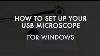Comment Faire Pour Utiliser Plugable De L'usb Microscope Numérique De Windows
