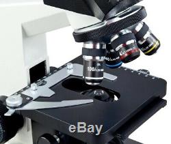 Composé 40x-1000x Microscope Trinoculaire Led Biologique Avec 3mp Usb Appareil Photo Numérique