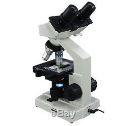 Composé Binocular 40x-2000x Led Microscope Biologique Avec 2.0mp Appareil Photo Numérique