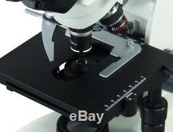 Composé Led Trinocular Siedentopf Microscope 40x-2000x Avec 5mp Appareil Photo Numérique