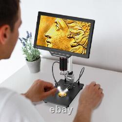 Elikliv 1300X 10.1 Microscope numérique LCD 32Go avec caméra vidéo HD 16MP et support 10