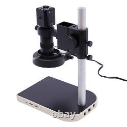 Ensemble de caméra de microscope d'inspection vidéo industriel numérique 16MP 1080P 10X-180X HDMI