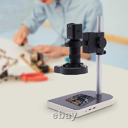Ensemble de caméra de microscope d'inspection vidéo industrielle numérique 16MP 1080P 10X-180X HDMI