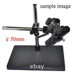 Heavy Duty Lab Microscope Camera Metal Boom Stereo Table Stand 50mm Bague De Support