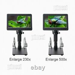 Hy-2070 Caméra Numérique De Microscope 26mp Full Hd 1080p 60fps 7 LCD Avec Objectif 150x