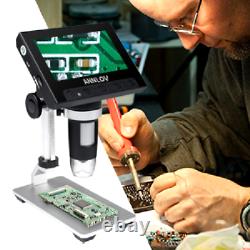 LCD Digital Microscope 4.3 Pouces Usb 500x 1000x Agrandissement Coin Caméra 8 Led