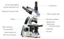 Led Swift 40x-2500x Trinocular Léger Composé Microscope Avec 5mp Appareil Photo Numérique
