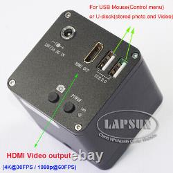 Mesure + Échelle 100X 4K 1080P 60FPS HDMI Caméra de Microscope Industriel Numérique