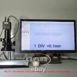 Mesure + Échelle 180X 12MP 1080P 60FPS Caméra de Microscope Industrielle Numérique HDMI