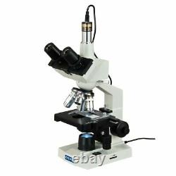 Microscope À Led Composé Trinoculaire Omax 40x-2000x Digital Lab Avec Caméra 1.3mp