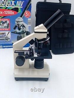 Microscope Bresser Biolux NV 20 avec accessoires, boîte de rangement et instructions testés