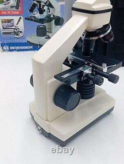 Microscope Bresser Biolux NV 20 avec accessoires, boîte de rangement et instructions testés