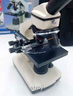 Microscope Bresser Biolux NV 20 avec accessoires, boîte de rangement et instructions testés