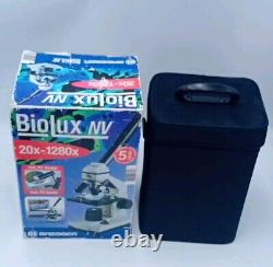 Microscope Bresser Biolux NV 20 avec accessoires, boîte de rangement et instructions testés