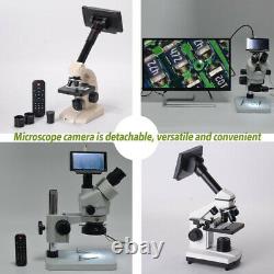 Microscope De L’industrie 5 Pouces 16mp 4k 1080p 60fps Usb Wifi Digital Camera 150x Z8j7