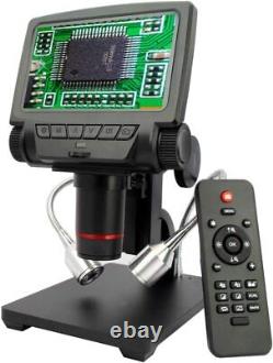 Microscope LCD Numérique 5 Pouces Écran Avec Caméra Et Télécommande 260x Grossissement