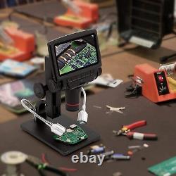 Microscope LCD Numérique 5 Pouces Écran Avec Caméra Et Télécommande 260x Grossissement