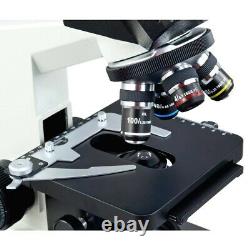 Microscope Led Composé Binoculaire Omax 40x-2000x W Appareil Photo Numérique 3mp Intégré
