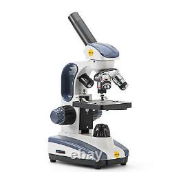 Microscope Monoculaire Swift Led 40x-1000x Sw200d+ 5mp Caméra Numérique + 50pcs Diapositives