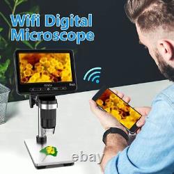Microscope Numérique 1000x 1080p Wifi Usb Microscope Caméra 32g Pour Iphone Windows