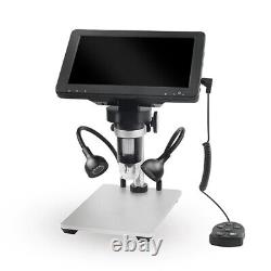 Microscope Numérique 1pc Avec Loupe D'affichage Zoom Caméra Led Microscope Desk