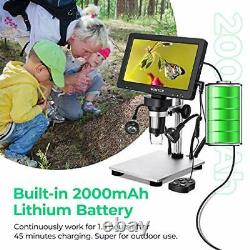 Microscope Numérique 7inch Écran LCD 1080p Portée Usb Portable, Caméra Vidéo