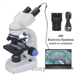 Microscope Numérique Binoculaire Microscope Biologique Binoculaire 2000x Avec Lumière Led
