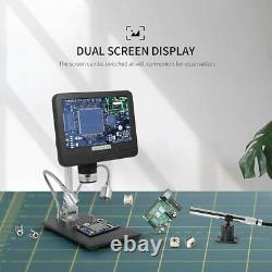 Microscope Numérique Caméra Vidéo LCD Avec Endoscope Stand Led Fill Lights Magnifier