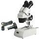 Microscope Stéréo Amscope Se306-pz-3m 20x-40x-80x Avec Appareil Photo Numérique 3mp