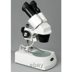 Microscope Stéréo Amscope Se306-pz-3m 20x-40x-80x Avec Appareil Photo Numérique 3mp