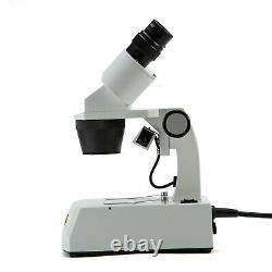 Microscope Swift Stéréo 20x/40x/80x Détachant Double Lumière Avec Caméra Numérique 2mp