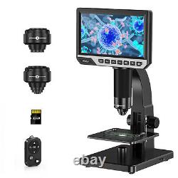 Microscope USB numérique Elikliv avec écran LCD de 7 pouces, 2000X et caméra de microscope industrielle de 12MP