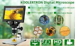 Microscope Vidéo LCD De 7 Pouces Pour L’inspection Pcb De Soudure De Réparation De Téléphone Et De Montre