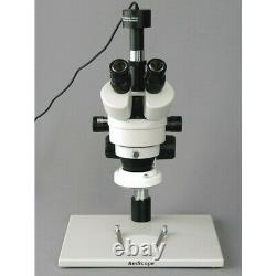 Microscope Zoom D’inspection Amscope 3.5x-90x Avec Appareil Photo Numérique 9mp