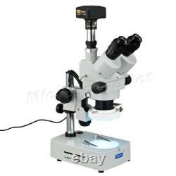 Microscope Zoom Stéréo 3.5x-90x Avec Appareil Photo Numérique 14mp+54 Led Light