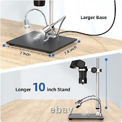 Microscope à pièce LCD HDMI 7 pouces 1500X avec lumière pour la soudure