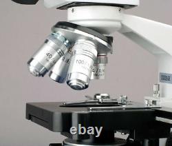 Microscope composé numérique binoculaire LED AmScope 40X-2000X et caméra 14MP