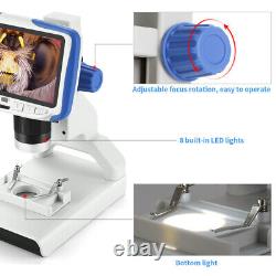 Microscope d'observation de circuit imprimé pour enfants avec caméra de sortie de 5 pouces