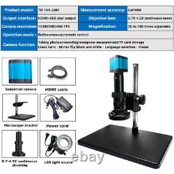 Microscope industriel de haute précision de laboratoire avec caméra 48MP 1080P USB HDMI numérique