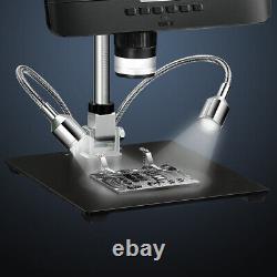 Microscope numérique 8,5'' 1080P, caméra d'enregistrement vidéo 12MP 1300X Endoscope 32G