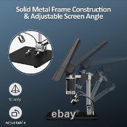 Microscope numérique Elikliv 10 12MP USB Microscope de pièces 1300X 32G + Support en métal