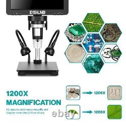 Microscope numérique HD 1000X avec écran large de 7 pouces, enregistreur vidéo et photo 32G