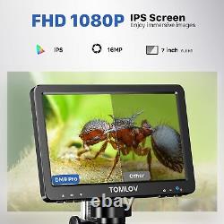 Microscope numérique HDMI TOMLOV 1200X pour pièces de monnaie avec vidéo pour une vue complète de la pièce