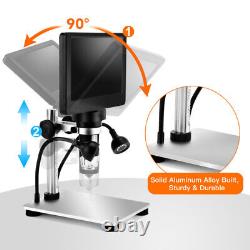 Microscope numérique LCD 1000X 12MP pour pièces de monnaie et réparation électronique avec 32GB