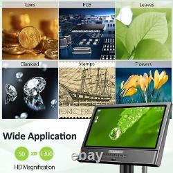 Microscope numérique LCD Elikliv 10'' 1300X pour la soudure de pièces de monnaie défectueuses