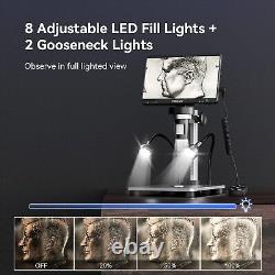 Microscope numérique LCD Elikliv 7, 1200X, 1080P, Microscope à pièces 32Go avec télécommande