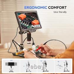 Microscope numérique TOMLOV 7 LCD Loupe de pièces de monnaie pour la soudure avec lumière