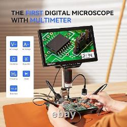 Microscope numérique TOMLOV 7 LCD Microscope à pièces Loupe avec écran
